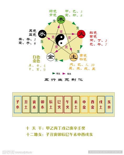 天干地支五行|天干地支五行对照表